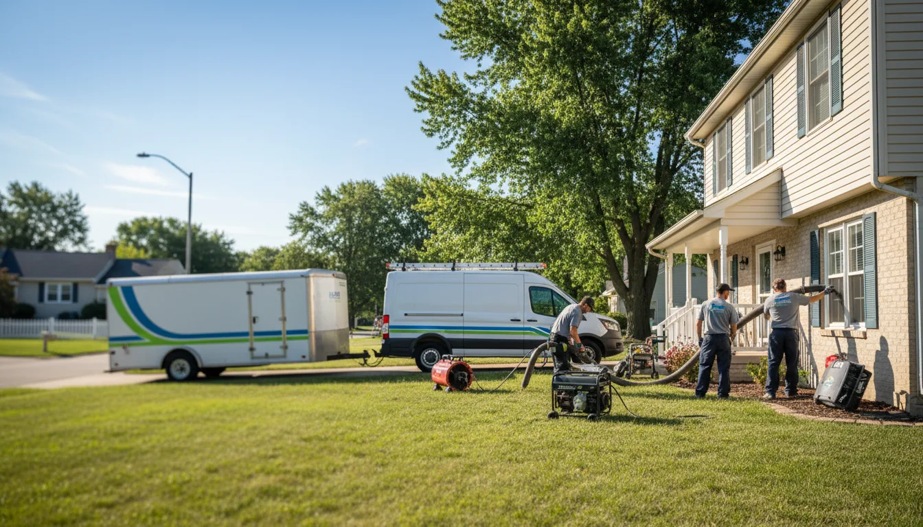 Flooded Basement Restoration And Cleanup With Repair in De Tour Village, MI near me